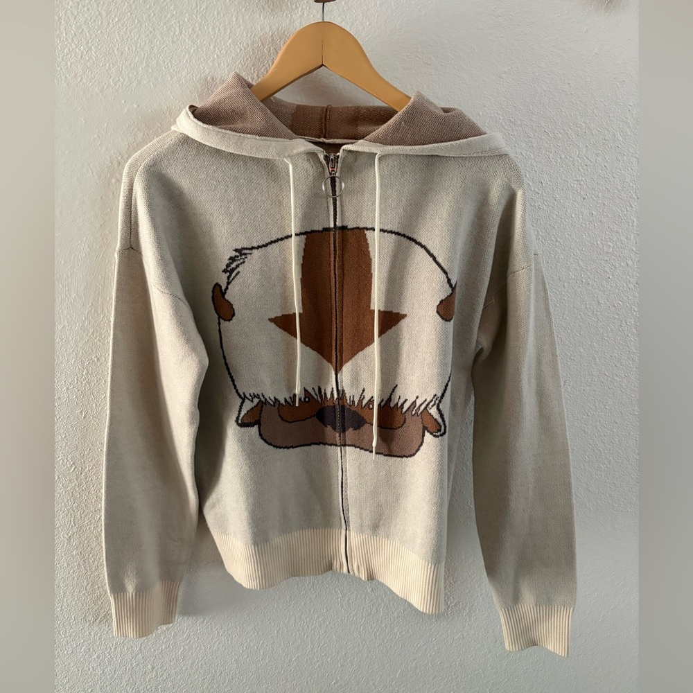 Avatar: The Last Airbender Appa Women's Plus Size Zip Knit Hoodie — Exclusive, M